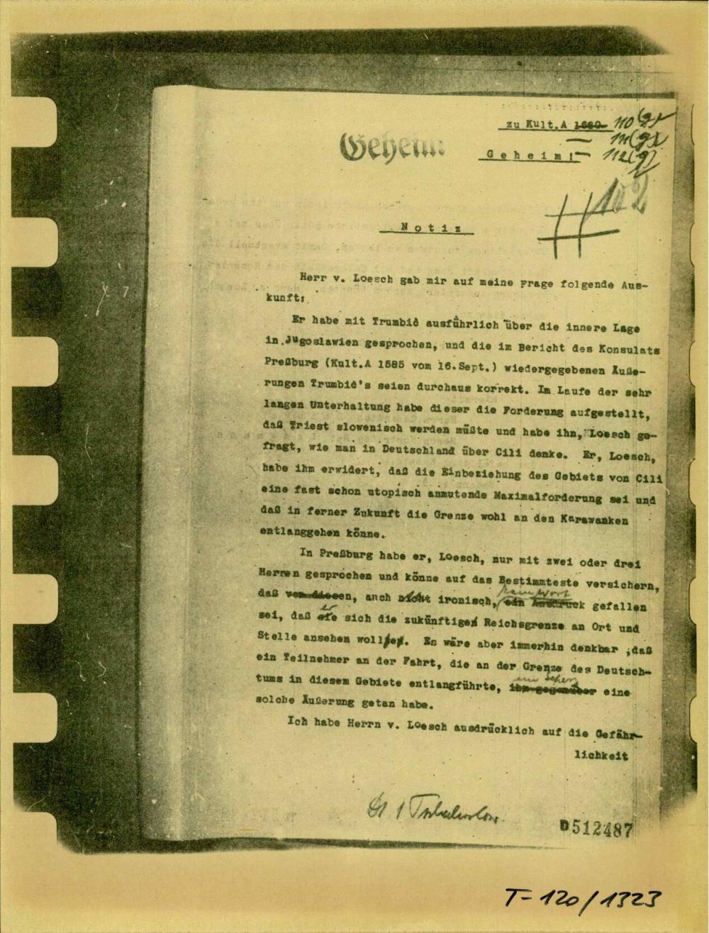 Notiz: Berlin, den 6.  Oktober 1936