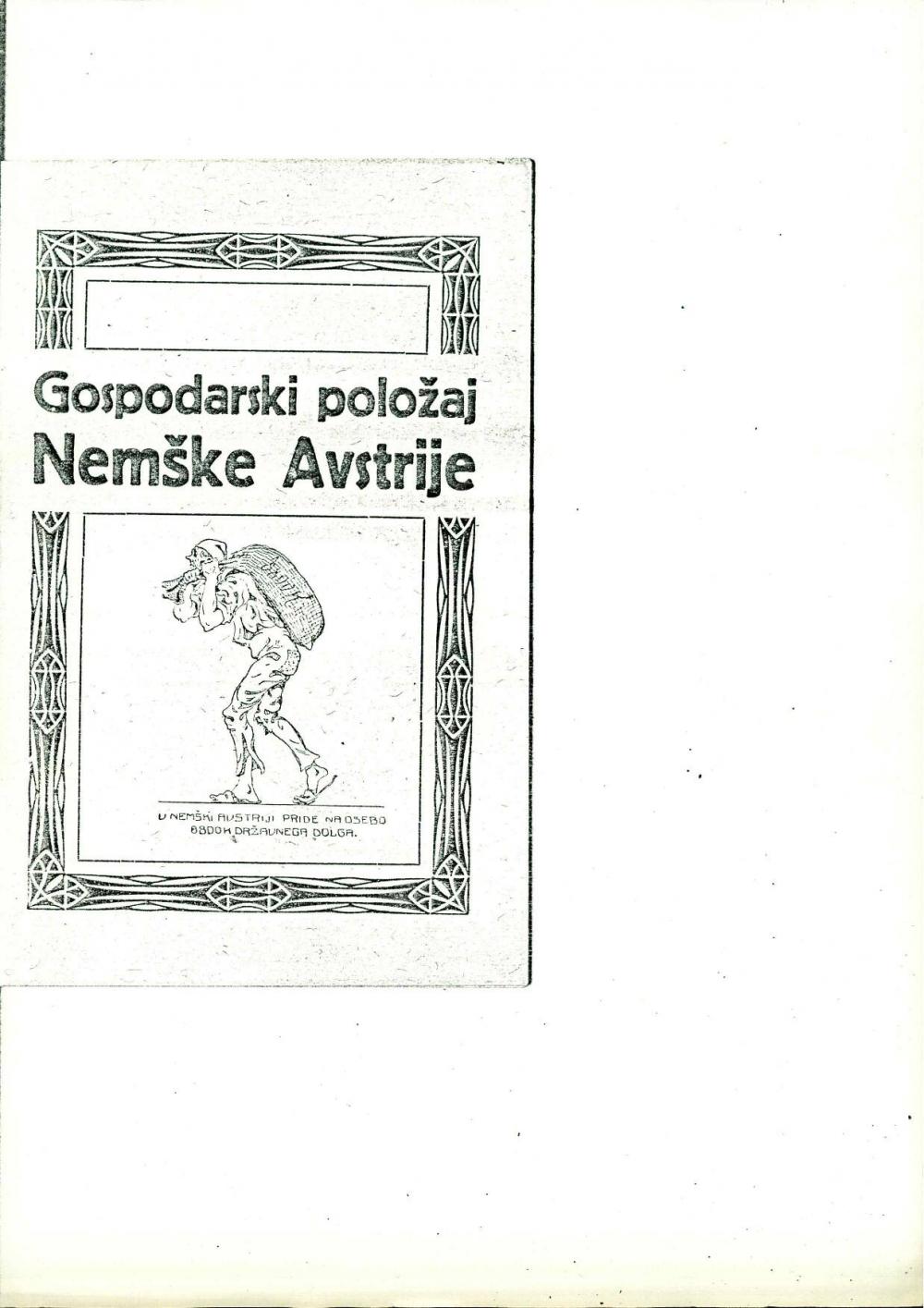 Gospodarski položaj Nemške Avstrije