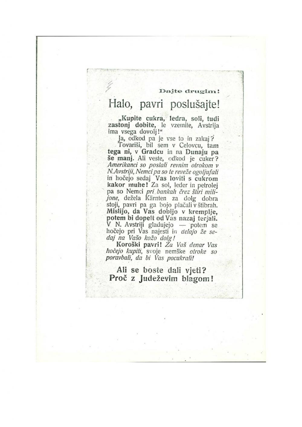 Halo, pavri poslušajte!