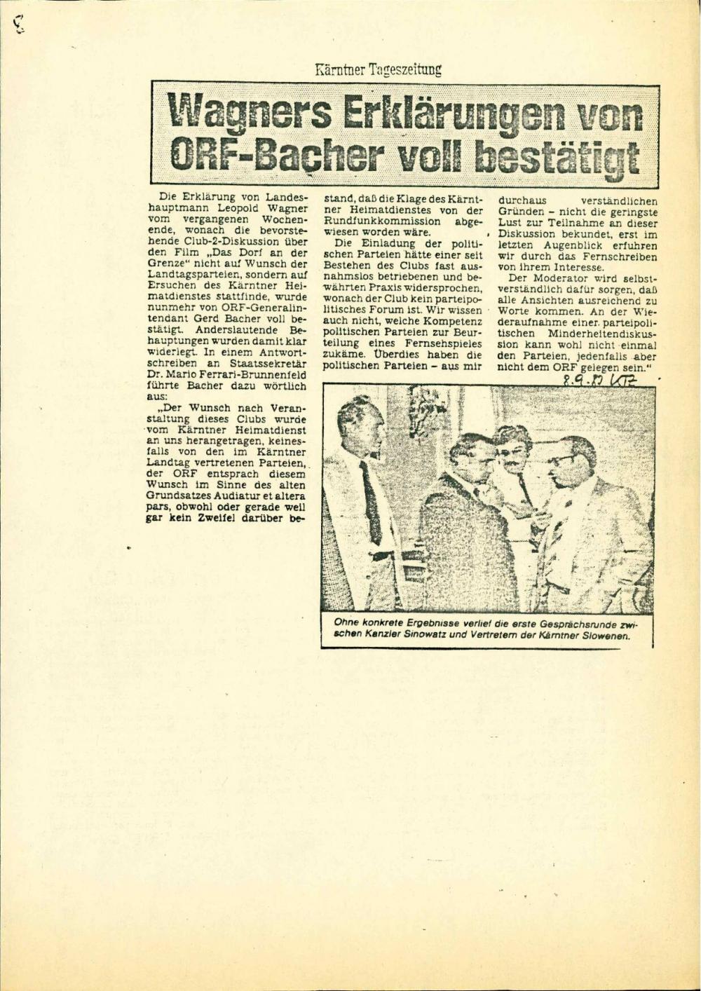 Wagners Erklärungen von ORF-Bacher voll ... - nosilna