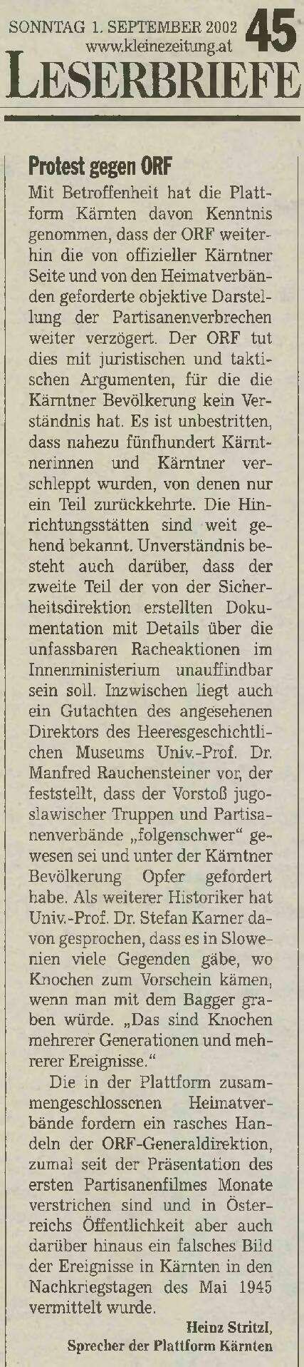 Protest gegen ORF