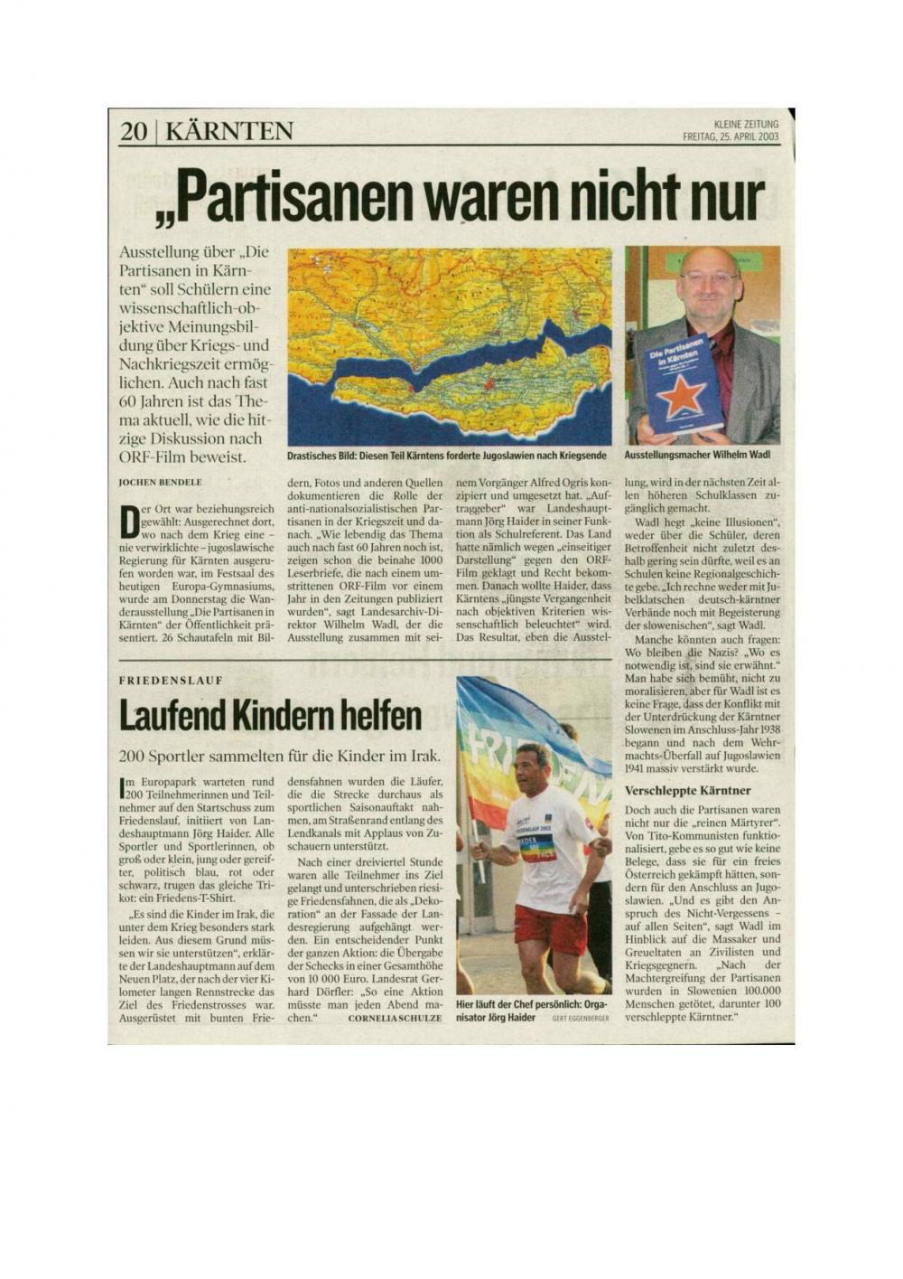 „Partisanen waren nicht nur die reinen M... - nosilna