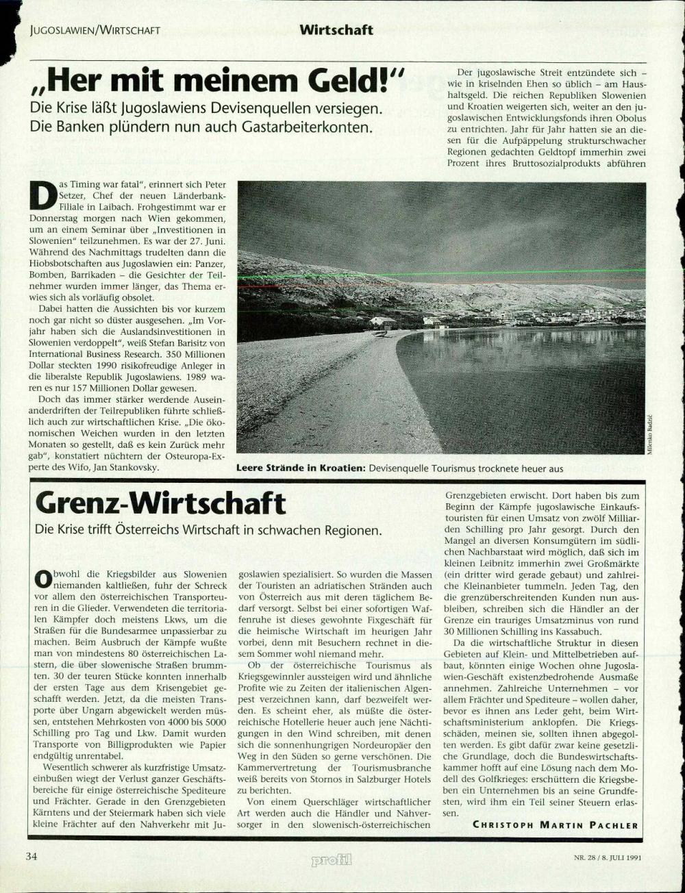 Der Balkan, Europas Libanon - Ein Ultimatum jagt das andere. Der Krieg zwischen Kroaten und Serben eskaliert: »Jeden Tag werden  hier mehr Menschen umgebracht als am Höhepunkt des libanesischen Bürgerkriegs«