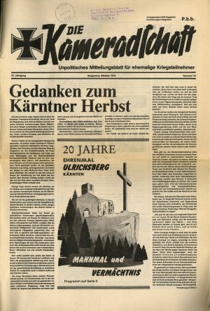 Die Kameradschaft, Nr. 10  - nosilna