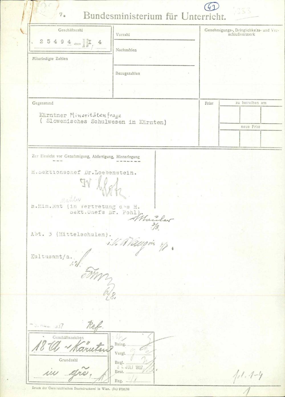 Kärntner Minoritätenfrage (Slowenisches ... - nosilna