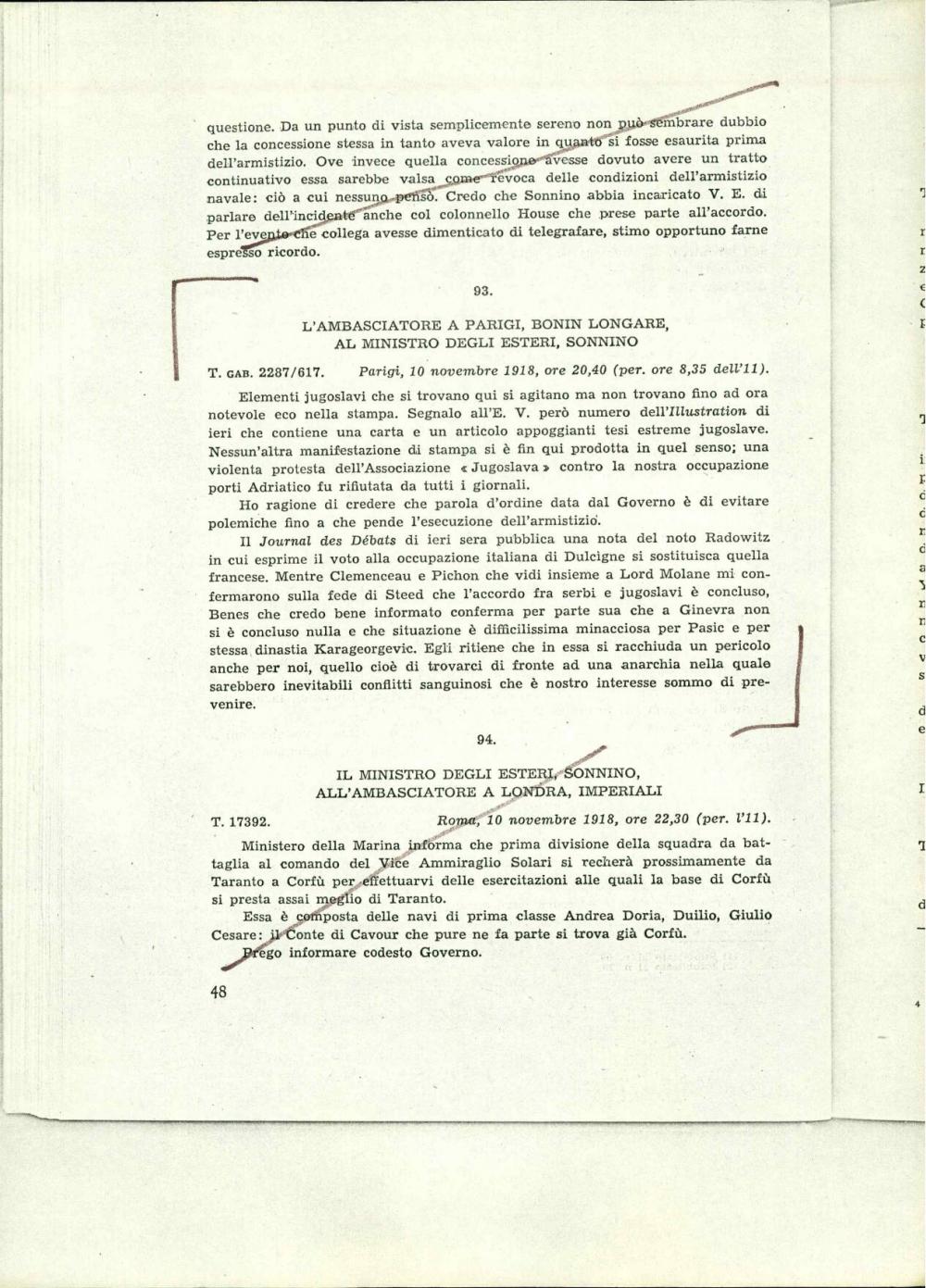 L'ambasciatore a Parigi, Bonin Longare, ... - nosilna