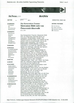 Das Karawanken-Trauma: Slowenien fühlt s...  - nosilna