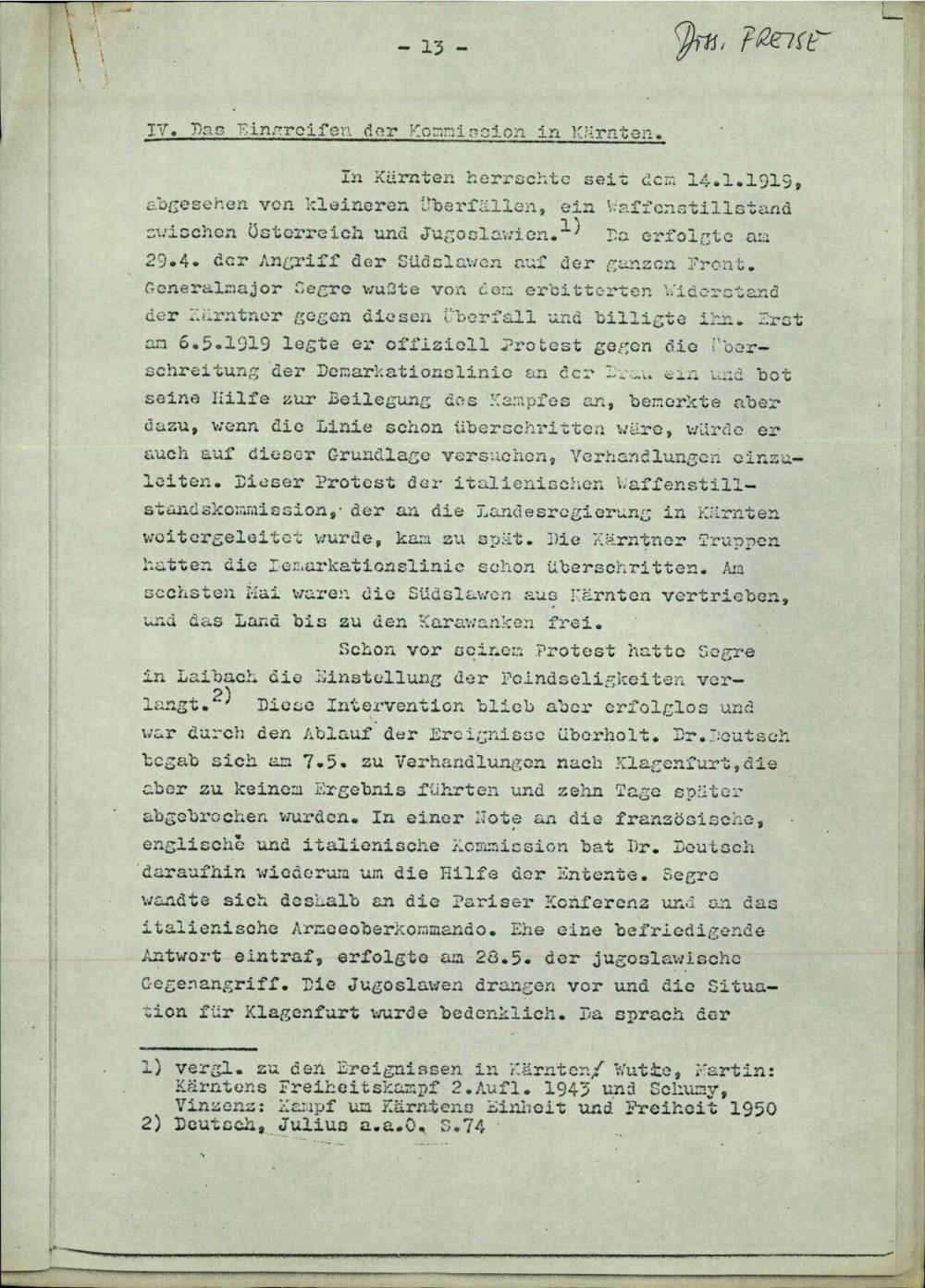 IV. Das Eingreifen der Kommission in Kärnten