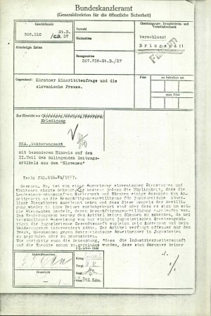 Kärntner Minoritätenfrage und die sloven...  - nosilna