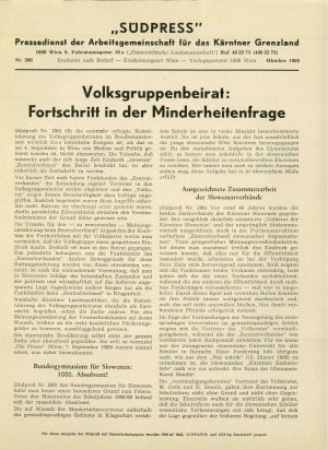 »Südpress« : Pressedienst der Arbeitsgem...  - nosilna