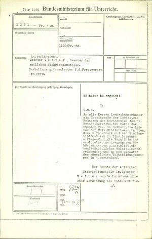 Bestellung zur Konsulenten für das Press...  - nosilna