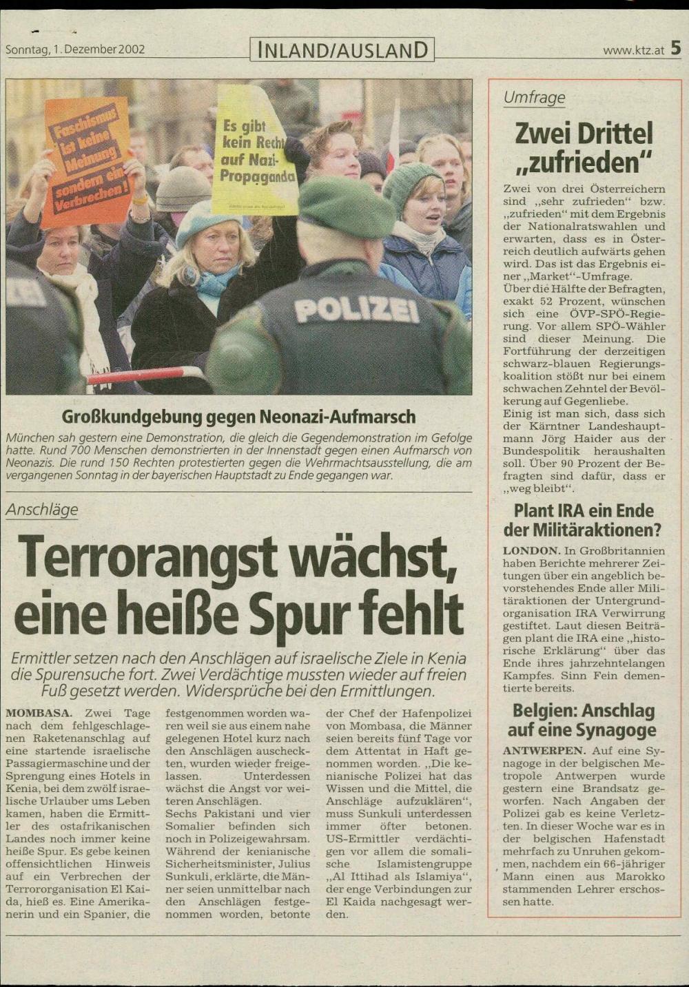 Die Schatten des Ortstafelsturms