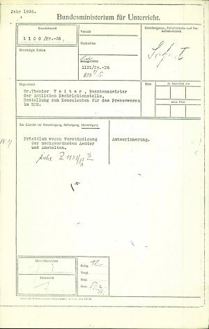 Bestellung zum Konsulenten für das Press...  - nosilna