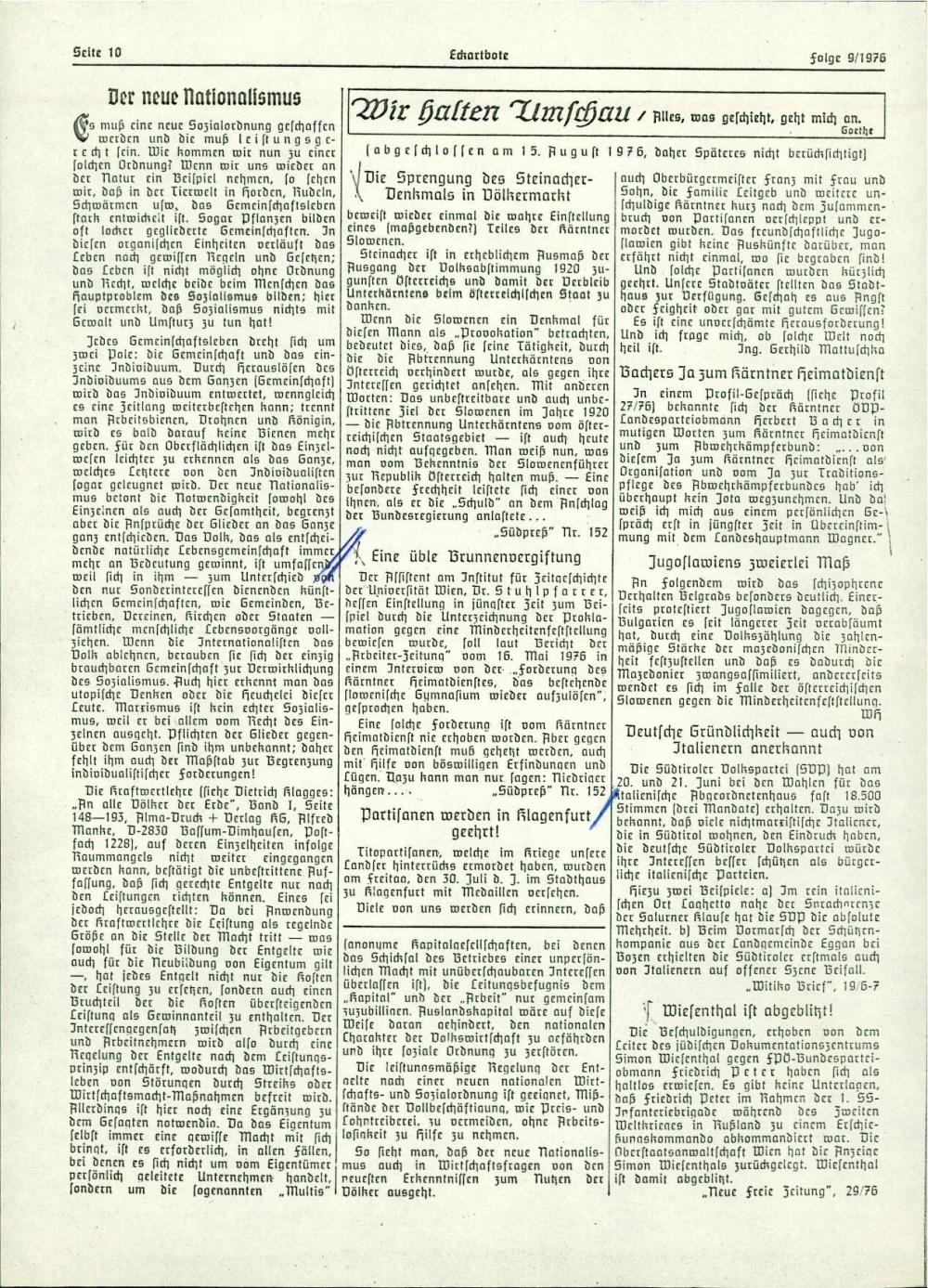 Eine üble Brunnenvergiftung