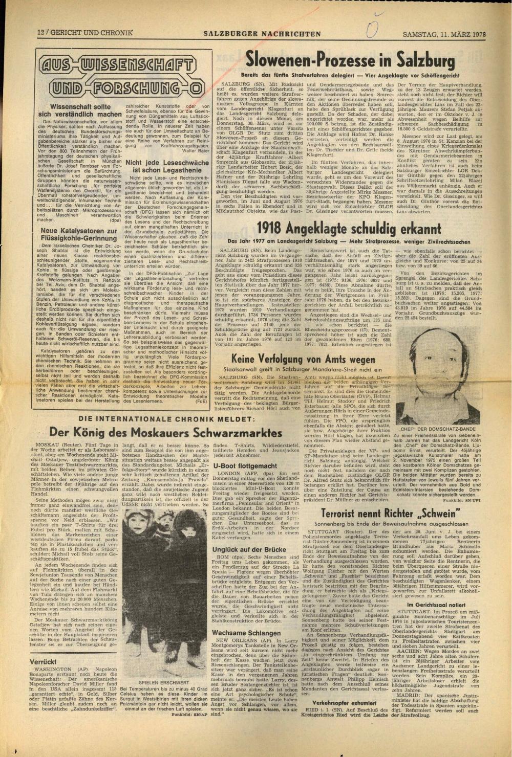 Slowenen-Prozesse in Salzburg