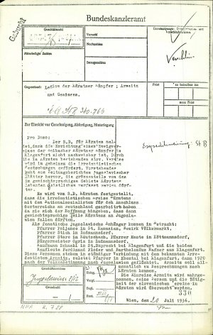 Dopis: Legion der Kärntner Kämpfer in Ju...  - nosilna