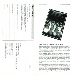 Dopis Mohorjeve založbe z dodanim knjižn...  - nosilna