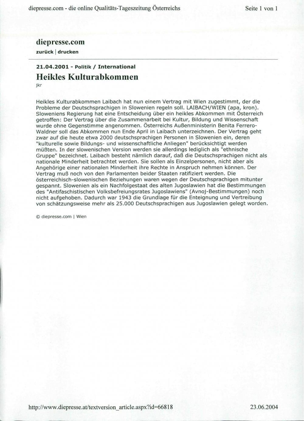 Heikles Kulturabkommen - nosilna