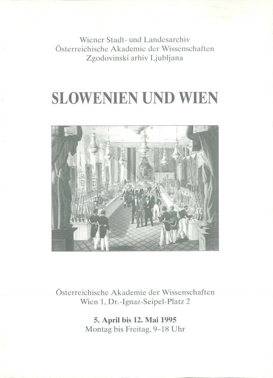 Eröffnung der Ausstellung:  Slowenien und Wien