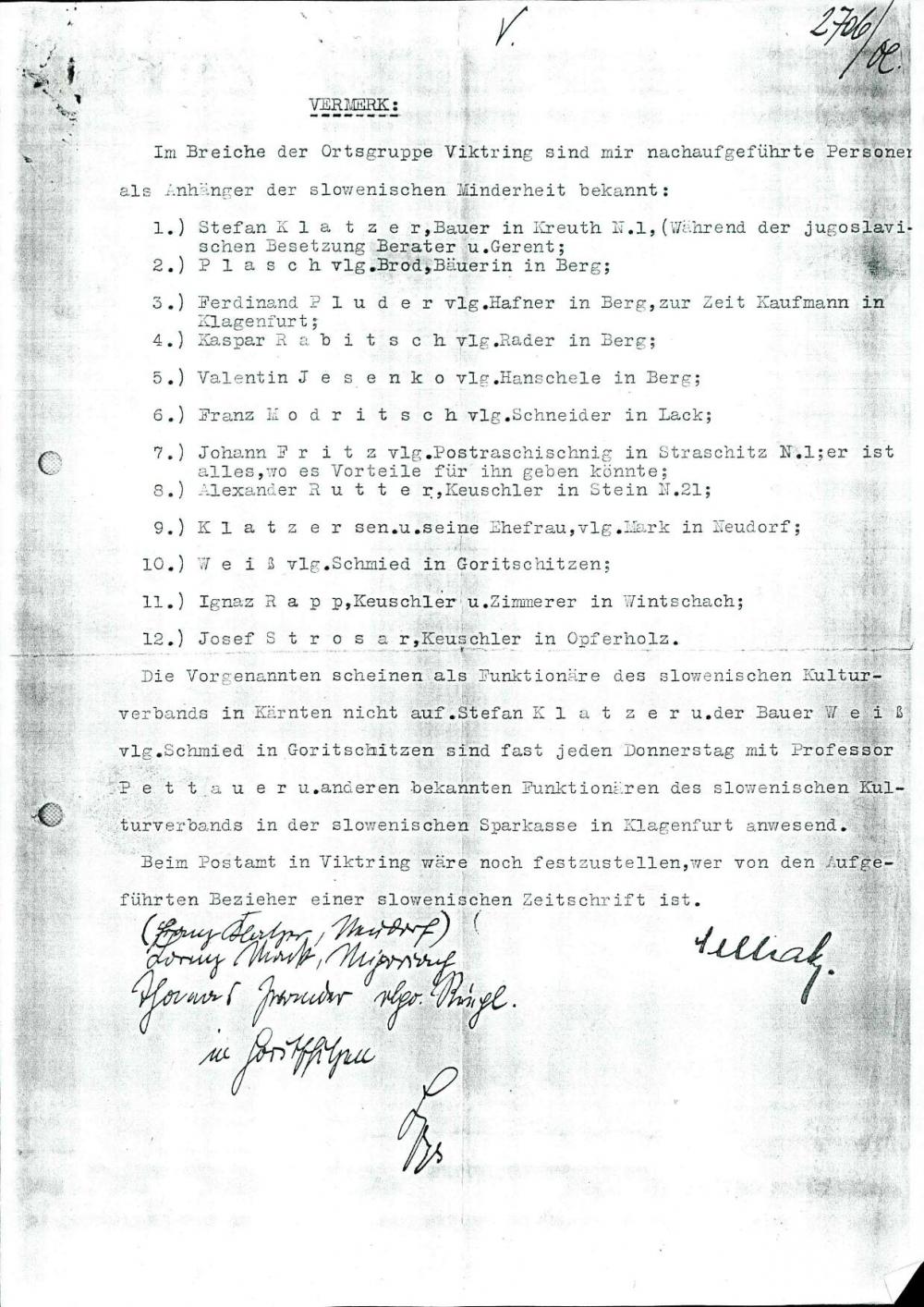 Zatiranje Slovencev  -  razni  primeri