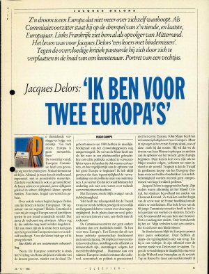 Jacques Delors: "Ik ben voor twee Europa...  - nosilna