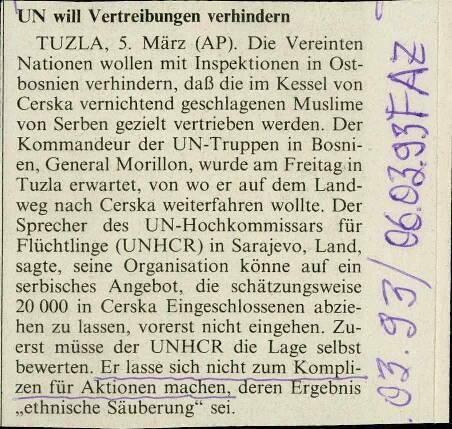 UN will Vertreibungen verhindern