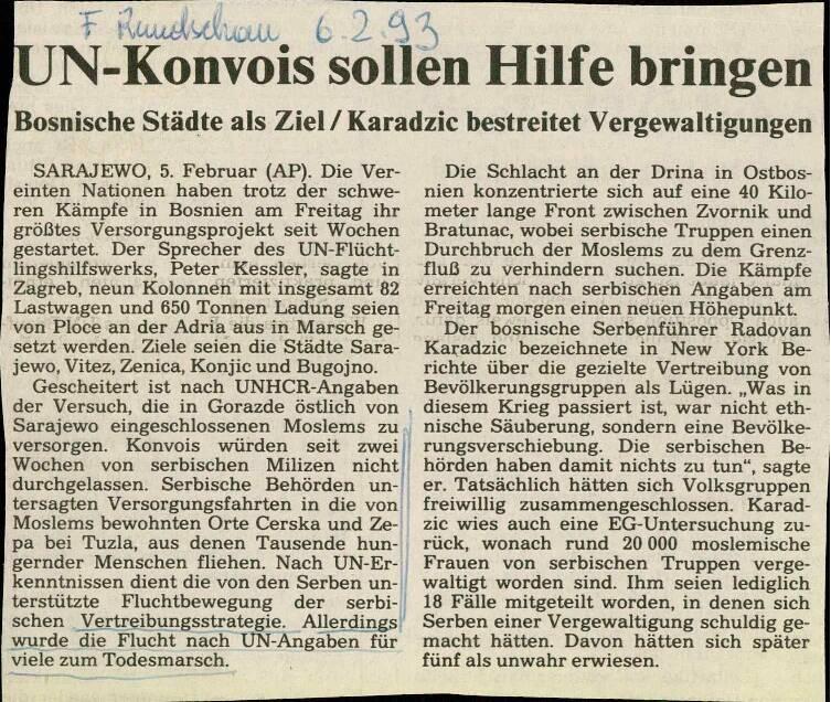 UN-Konvois sollen Hilfe bringen