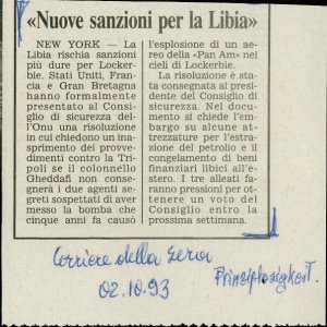 "Nuove sanzioni per la Libia"  - nosilna