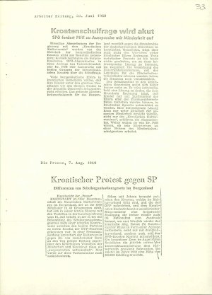 Kroatenschulfrage wird akut  - nosilna