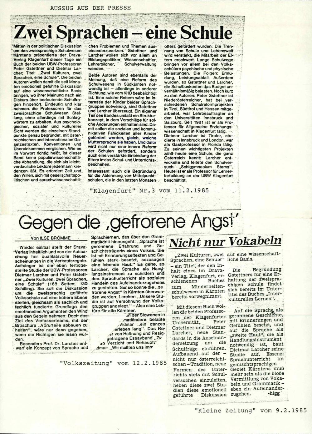 Gegen die »gefrorene Angst«