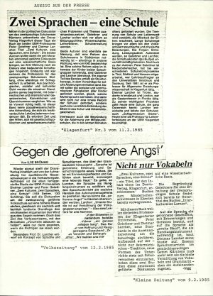 Gegen die »gefrorene Angst«  - nosilna
