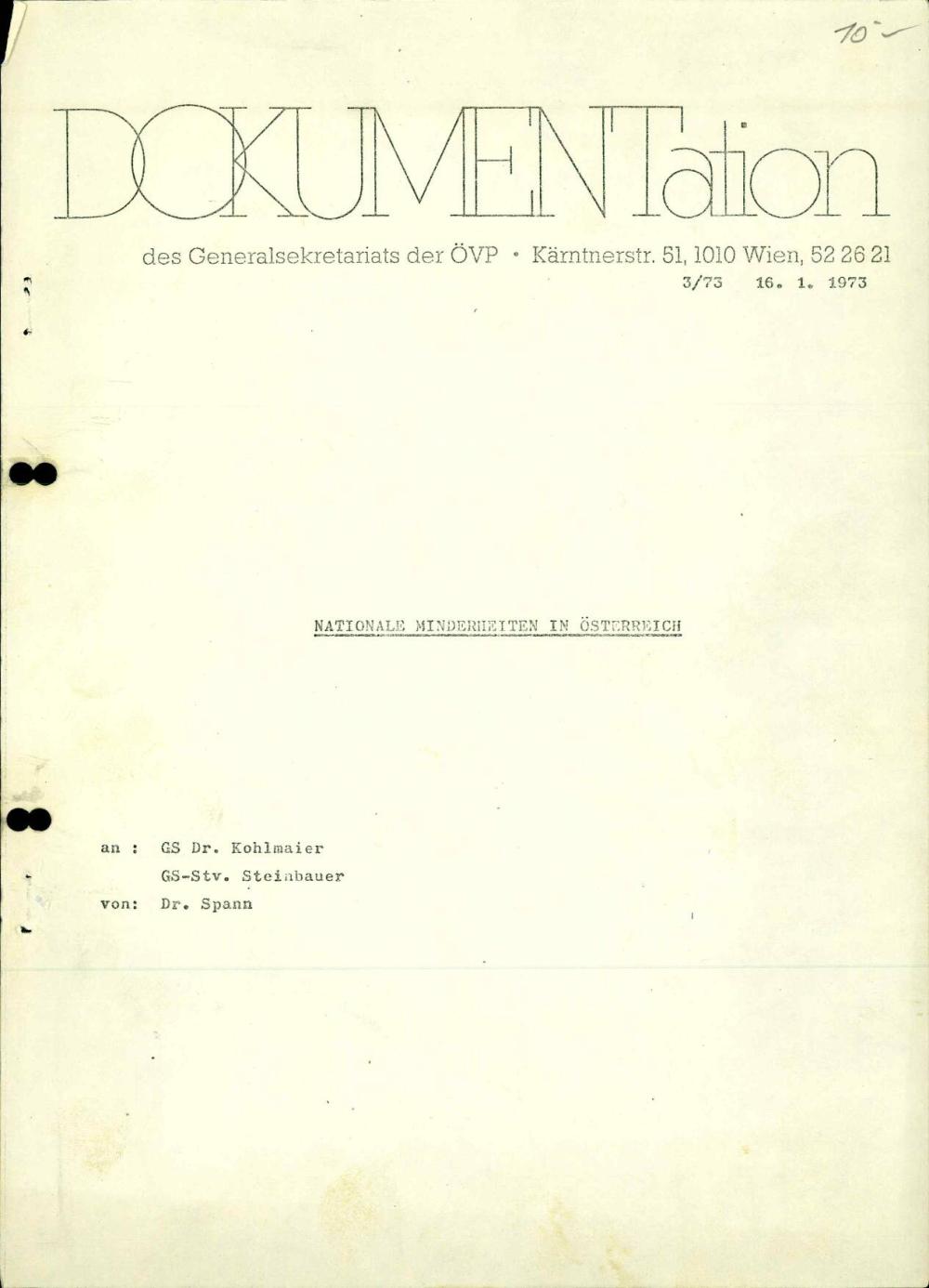 Nationale Minderheiten in Österreich