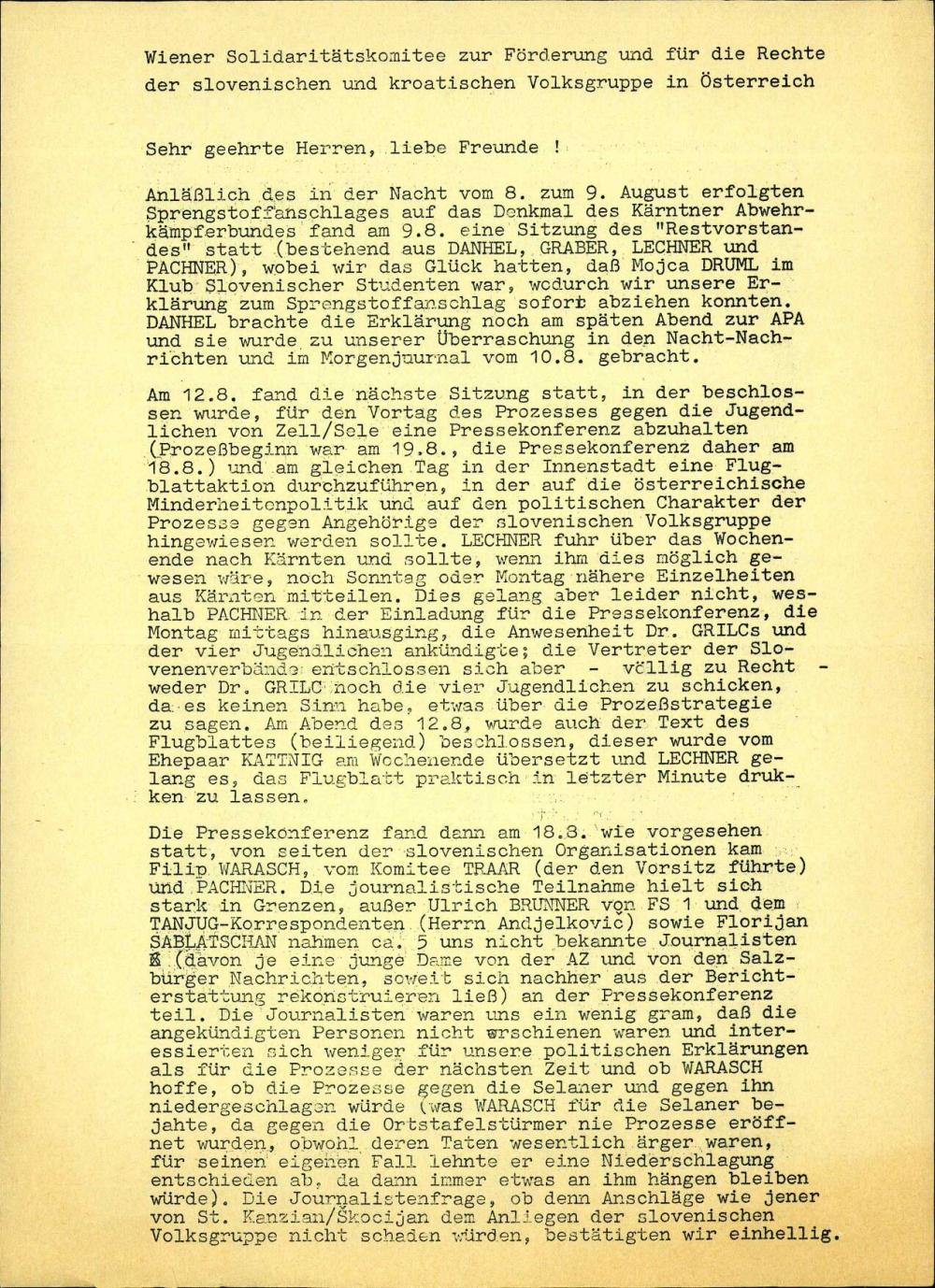 Presseerklärung, 24. 8. 1977 - nosilna