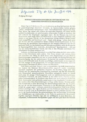 Soziale und sozialpsychische Hintergründ...  - nosilna