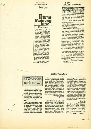 Tribune des Lesers  - nosilna