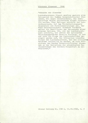 Kärntner Slowenen 1946  - nosilna