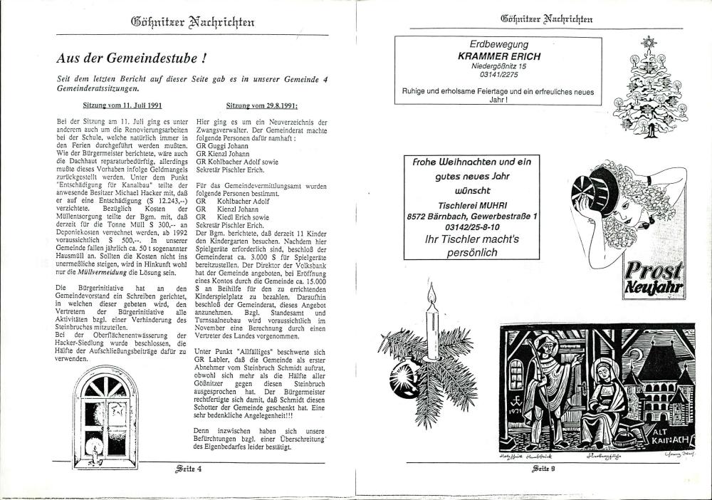 Aus der Gemeindestube