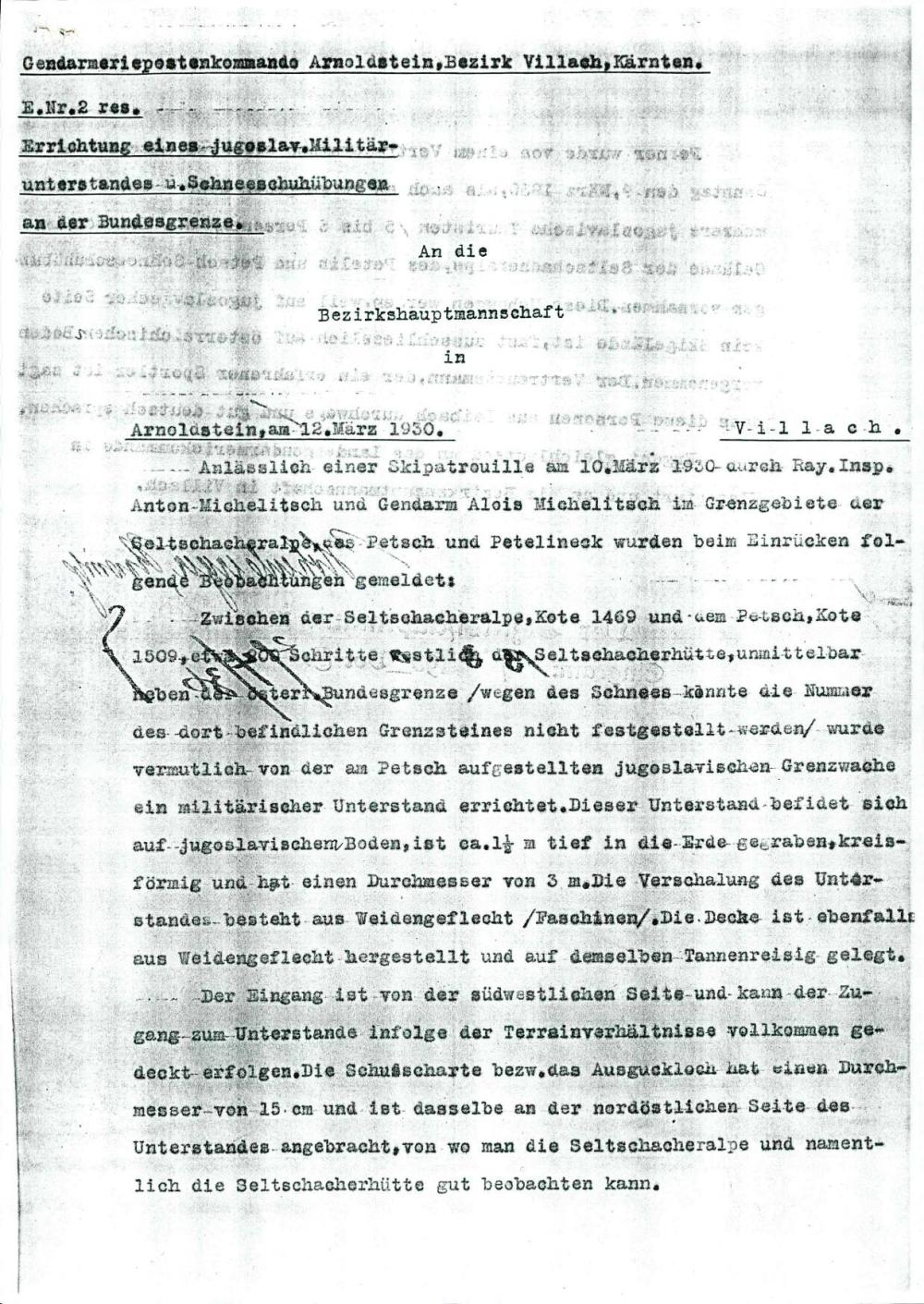 Errichtung eines jugoslav. Militärunters... - nosilna