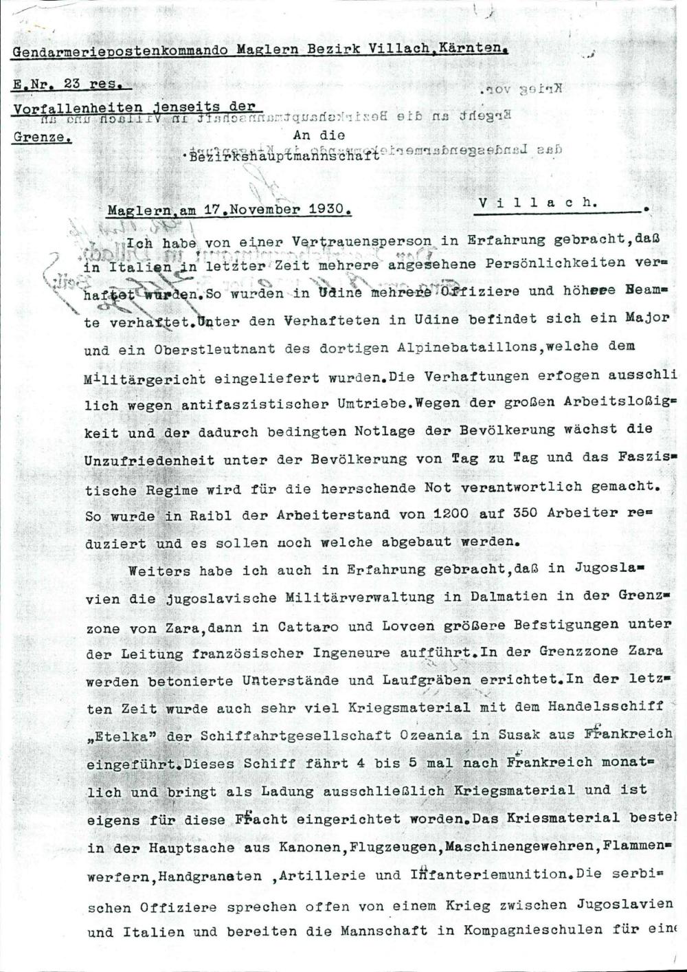 Vorfallenheiten jenseits der Grenze