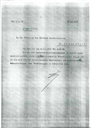 Grenze österr., Vorfälle  - nosilna