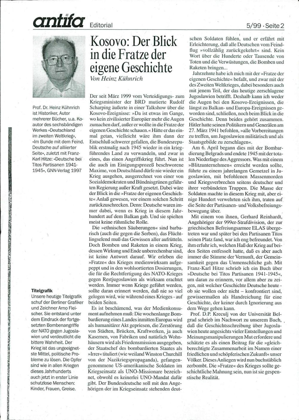 Kosovo: Der Blick in die Fratze der eigene Geschichte