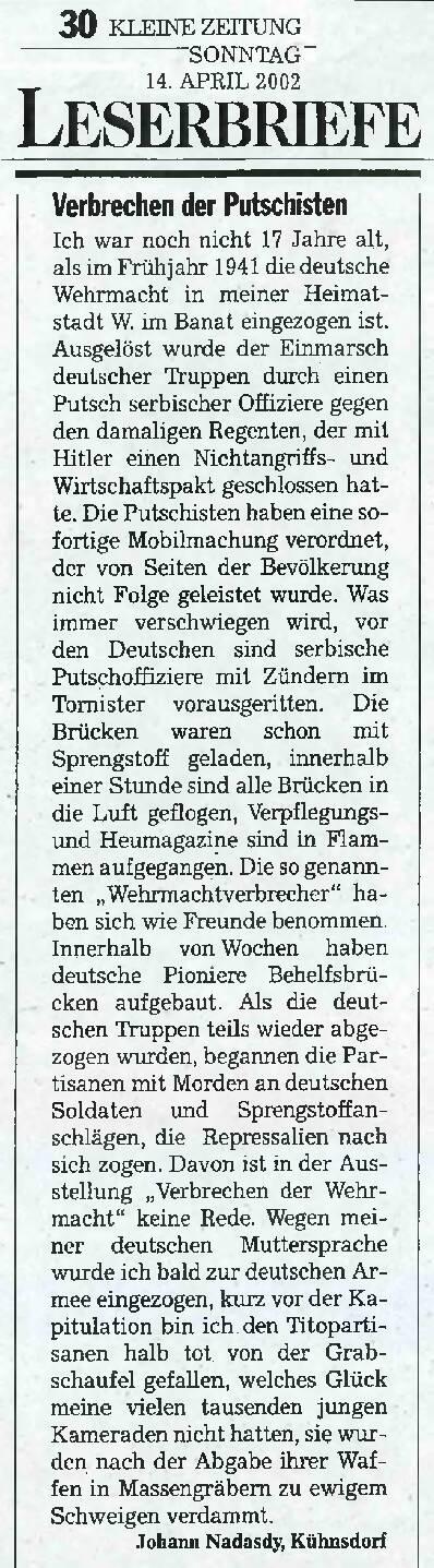 Verbrechen der Putschisten