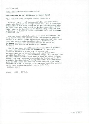 Partisanen-Doku des ORF: FPÖ-Kärnten kri...  - nosilna