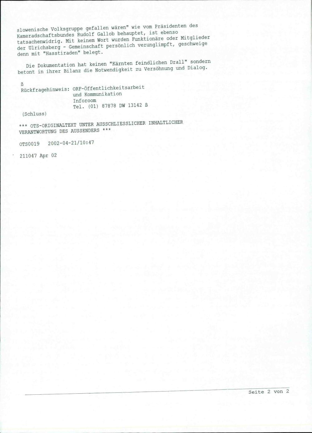 Partisanen-Doku des ORF - Weitere Kritik... - nosilna