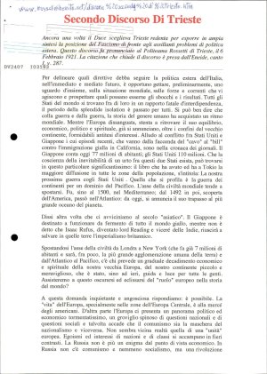 Benito Mussolini: Secondo Discorso di Tr...  - nosilna