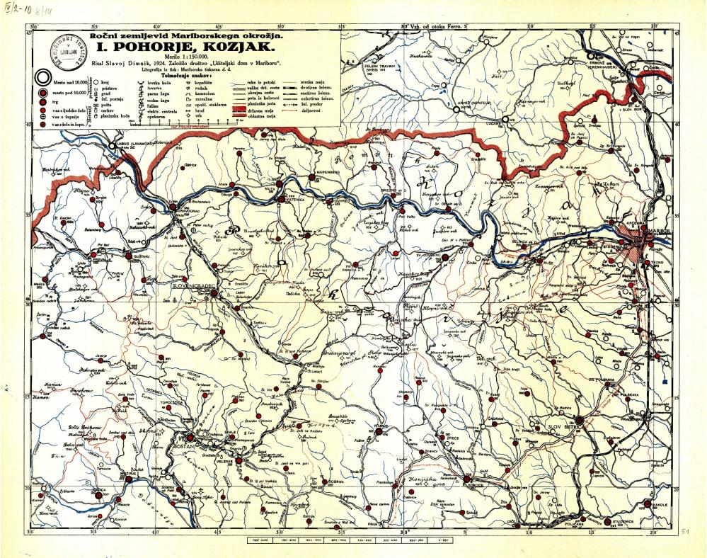 Ročni zemljevid Mariborskega okrožja: I. Pohorje, Kozjak_Verzija_2