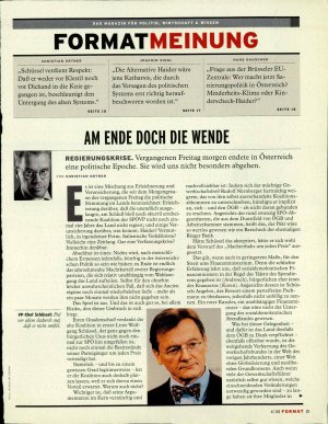 Am Ende doch die Wende  - nosilna