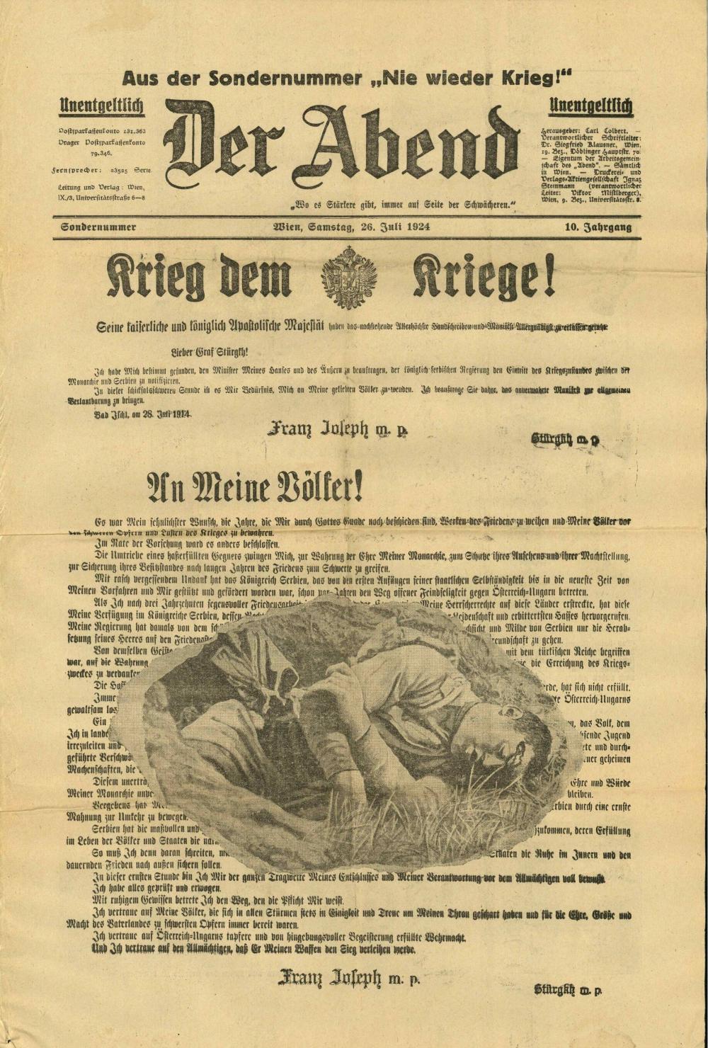 Der Abend, Sondernummer - 26. Juli 1924 - nosilna