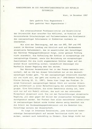 Rundschreiben an die Parlamentsabgeordne...  - nosilna