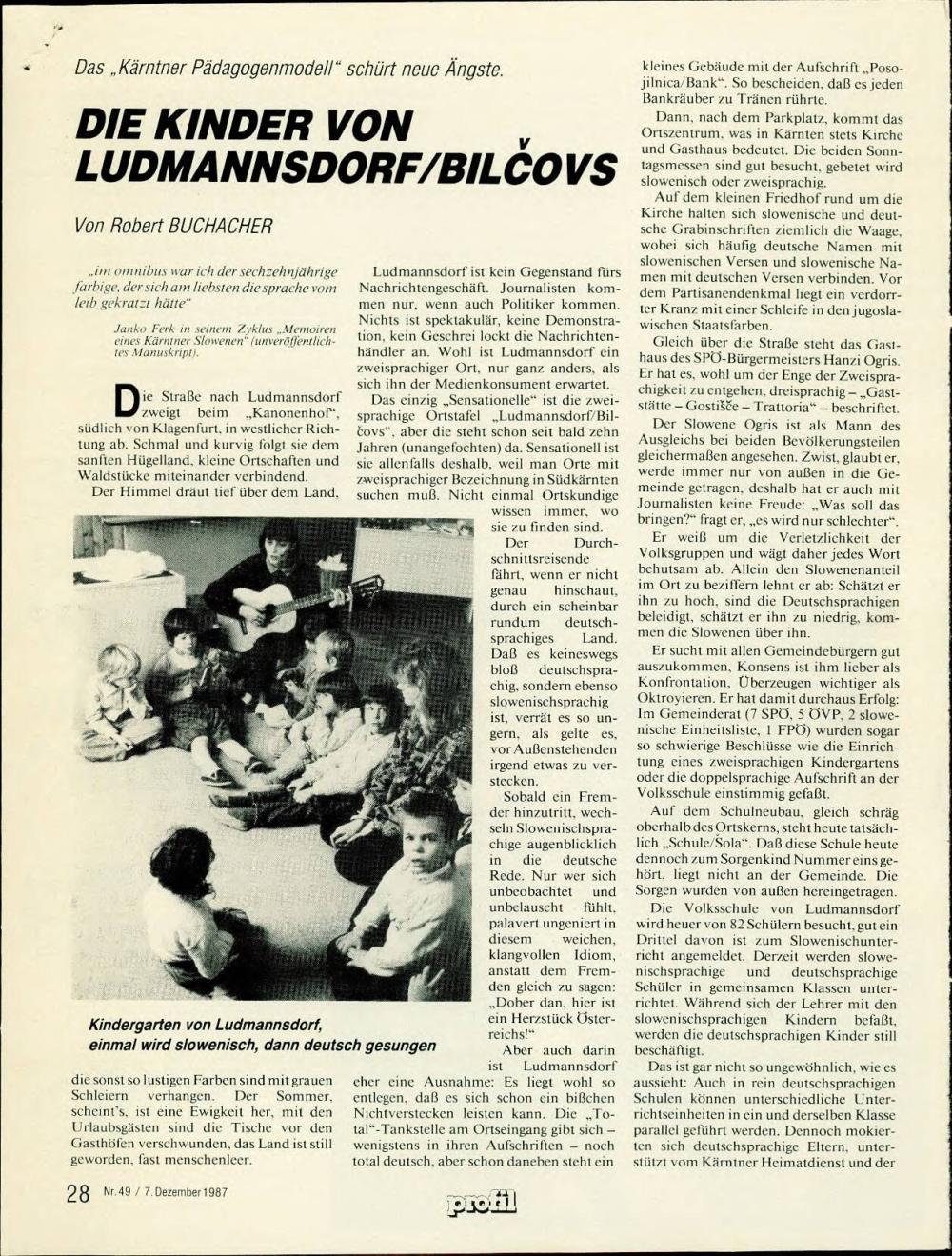 Die Kinder von Ludmannsdorf / Bilčovs